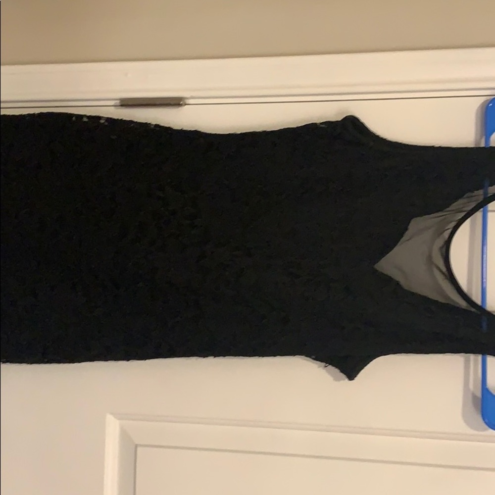 A black short dress